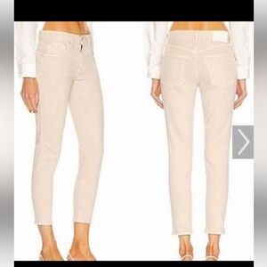 Moussy vintage skinny jean 28. Cream.